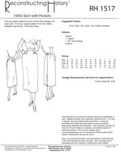 Load image into Gallery viewer, RH1517 — 1950s Skirt with Pockets sewing pattern
