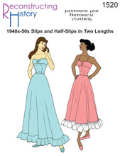 Load image into Gallery viewer, RH1520 — 1940s-50s Slips and Half-Slips in Two Lengths paper pattern