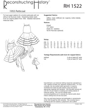 Load image into Gallery viewer, RH1522 — 1950s Petticoat sewing pattern