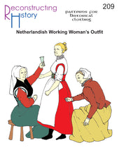 Load image into Gallery viewer, RH209 — Netherlandish Working Women's Outfit sewing pattern