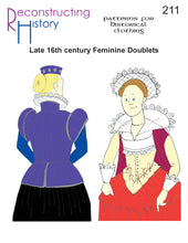 Load image into Gallery viewer, RH211 — Elizabethan Feminine Doublet sewing pattern