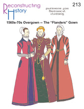 Load image into Gallery viewer, RH213 — 1560s-70s Flanders Gown sewing pattern