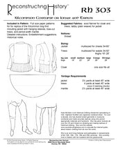 Load image into Gallery viewer, RH303 — Irish or Scottish Man's Kilcommon Outfit sewing pattern