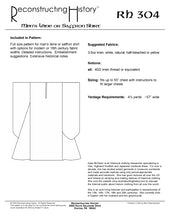 Load image into Gallery viewer, RH304 — Irish & Scottish Man's Léine sewing pattern