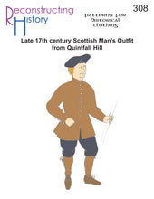 Load image into Gallery viewer, RH308 — 17th century Scottish Man's Quintfall Hill Outfit sewing pattern
