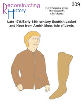Load image into Gallery viewer, RH309 — 17th century Scottish Man from Arnish Moor, Isle of Lewis' Outfit sewing pattern