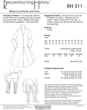 Load image into Gallery viewer, RH311 — Irish Killery Coat and Trews sewing pattern