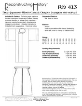 Load image into Gallery viewer, RH413 — Heian Japanese Men's Informal Kariginu or Suikan Outfit sewing pattern
