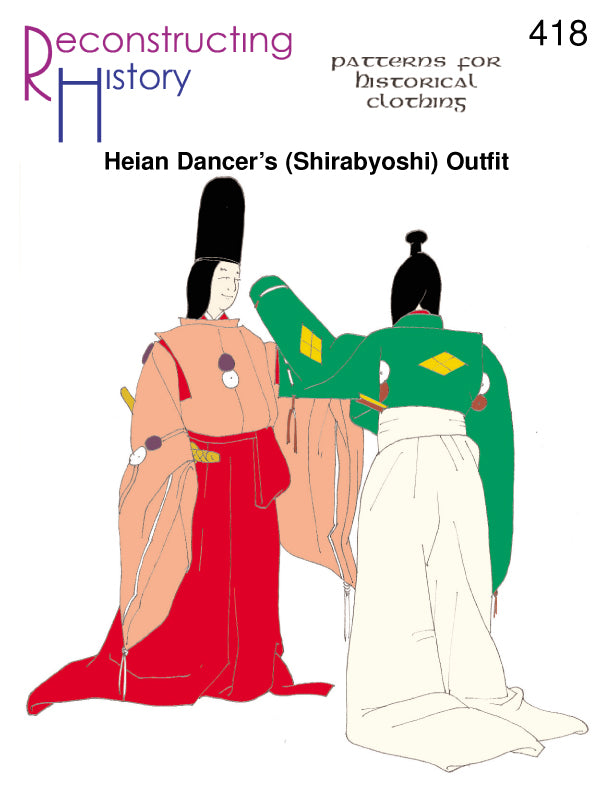 RH418 — Japanese Shirabyoshi Dancer's Outfit Woman's Kariginu or Suikan sewing pattern