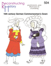 Load image into Gallery viewer, RH504 — Kampfrau or Common Woman's Dress sewing pattern
