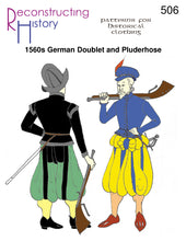 Load image into Gallery viewer, RH506 — 1560s Doublet & Pluderhose sewing pattern