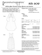 Load image into Gallery viewer, RH609 — 1490s (pre-Tudor) Lady's Gown sewing pattern