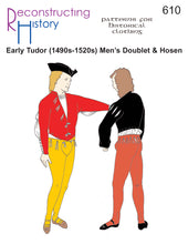Load image into Gallery viewer, RH610 — 1490s to 1520s Men's Doublet and Hosen sewing pattern