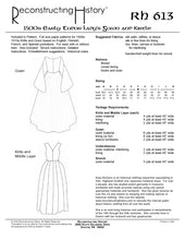 Load image into Gallery viewer, RH613 — Early Tudor (1500s-1520s) Lady's Gown & Kirtle sewing pattern