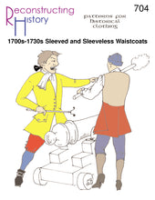 Load image into Gallery viewer, RH704 — 1700s-1730s Waistcoats sewing pattern