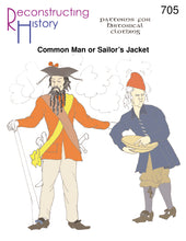Load image into Gallery viewer, RH705 — Common Man's or Sailor's Jacket sewing pattern