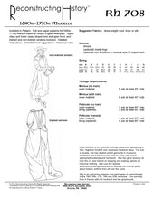 Load image into Gallery viewer, Back cover of our sewing pattern RH708, which helps you make a ladies Mantua ca 1680-1710