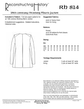 Load image into Gallery viewer, RH814 — 18th century Working Man's Jacket sewing pattern