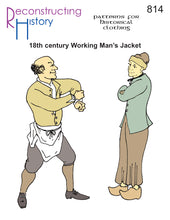 Load image into Gallery viewer, RH814 — 18th century Working Man's Jacket sewing pattern