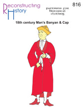 Load image into Gallery viewer, RH816 — 18th century Men's Banyan & Cap sewing pattern