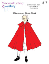 Load image into Gallery viewer, RH817 — 18th century Men's Cloak sewing pattern
