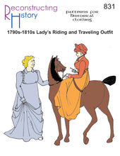 Load image into Gallery viewer, RH831 — 1790s-1810s Lady's Riding or Traveling Outfit