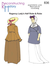 Load image into Gallery viewer, RH836 — Regency Half-Robe and Robe sewing pattern