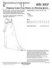 Load image into Gallery viewer, RH837 — Regency Morning Dress sewing pattern
