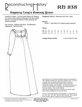 Load image into Gallery viewer, RH838 — Regency Evening Dress sewing pattern