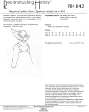 Load image into Gallery viewer, RH842 — Regency Ladies' (short) Spencer Jacket (circa 1810) sewing pattern
