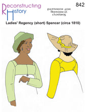 Load image into Gallery viewer, RH842 — Regency Ladies' (short) Spencer Jacket (circa 1810) sewing pattern