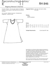 Load image into Gallery viewer, RH846 — Late 18th century Regency Women's Chemise sewing pattern