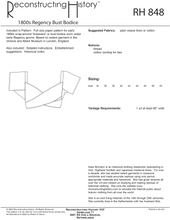 Load image into Gallery viewer, RH848 — 1800s Regency Unboned Bust Bodice sewing pattern
