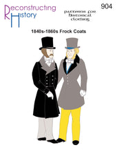 Load image into Gallery viewer, RH904 — 1840s-1860s Double-Breasted Frock Coat sewing pattern
