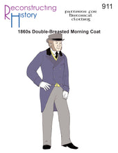 Load image into Gallery viewer, RH911 — 1860s Double-Breasted Morning Coat sewing pattern