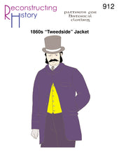 Load image into Gallery viewer, RH912 — 1860s "Tweedside" Sack Jacket sewing pattern