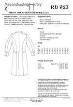 Load image into Gallery viewer, RH923 — 1880s-1930s Single-Breasted Morning Coat sewing pattern
