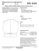 Load image into Gallery viewer, Back cover for RH928, our sewing pattern that helps you make a Victorian or Steampunk man's waistcoat or vest