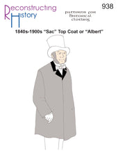 Load image into Gallery viewer, RH938 — Gentleman's Victorian "Sac" Top Coat sewing pattern
