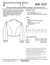 Load image into Gallery viewer, RH957 — Victorian Era Army Mess Dress Jacket and Waistcoat sewing pattern