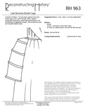 Load image into Gallery viewer, RH963 — Ladies' Bustle Cage sewing pattern