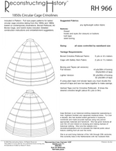 Load image into Gallery viewer, RH966 — Victorian 1850s Cage Crinoline sewing pattern