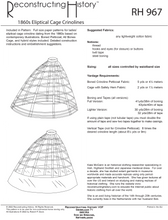 Load image into Gallery viewer, RH967 — Victorian 1860s Elliptical Cage Crinoline sewing pattern