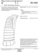 Load image into Gallery viewer, RH969 — Victorian 1870s Tournure or Tail Bustle sewing pattern