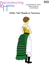 Load image into Gallery viewer, RH969 — Victorian 1870s Tournure or Tail Bustle sewing pattern
