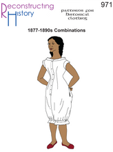 Load image into Gallery viewer, RH971 — Victorian Women's Combinations Underwear sewing pattern