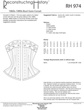 Load image into Gallery viewer, RH974 — Ladies&#39; 1860s-1890s Bust Gore Corset sewing pattern
