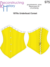 Load image into Gallery viewer, RH975 — Ladies' 1890s Underbust Corset sewing pattern