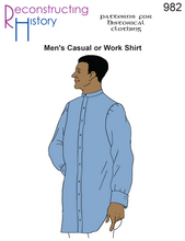 Load image into Gallery viewer, RH982 — Men's Casual and Work Shirts sewing pattern