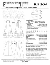 Load image into Gallery viewer, RH204 — Kirtle, Gown & Sleeves sewing pattern